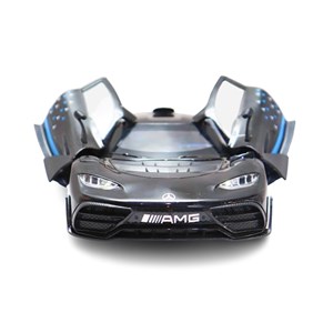 ماشین فلزی بنز موزیکال با چراغ، کمک‌ فنر و درب‌ های بازشو رنگ مشکی_اسباب بازی ماشین