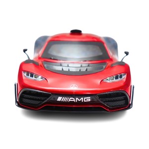 ماشین فلزی بنز موزیکال با چراغ، کمک‌ فنر و درب‌ های بازشو رنگ قرمز_اسباب بازی ماشین