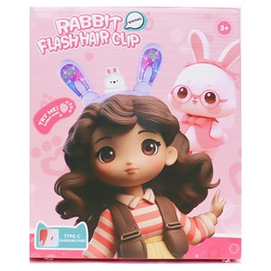 تل سر خرگوشی شارژی موزیکال چراغدار با گوش‌ های متحرک مدل 85039_کیف و کوله پشتی