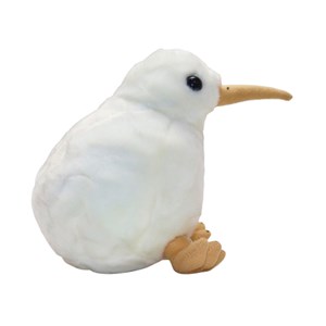 عروسک پولیشی اورجینال پرنده کیوی رنگ سفید 20 سانتی_اسباب بازی عروسک دخترانه