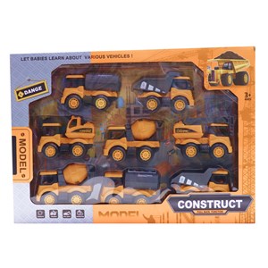 ماشین های اسباب بازی ساختمان سازی مجموعه 8 عددی مدل CONSTRUCT 168_اسباب بازی ماشین