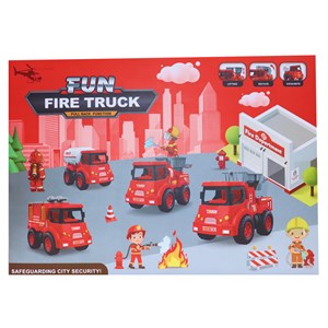 ماشین های اسباب بازی آتش نشانی مجموعه 8 عددی مدل FIRE TRUCK 168_اسباب بازی ماشین