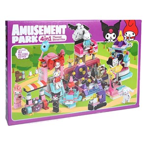 لگو شهر بازی 902 قطعه کرومی، پارک تفریحی سانریو 4 در 1 مدل 11201_اسباب بازی لگو