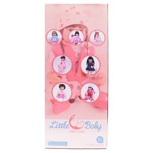 عروسک سیلیکونی دختر بچه 50 سانتی سخنگو با لباس زمستانی_اسباب بازی عروسک دخترانه