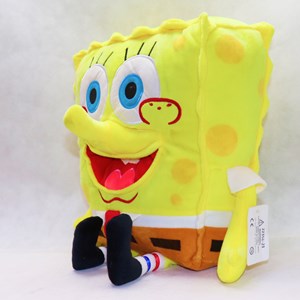 عروسک پولیشی اورجینال باب اسفنجی 30 سانتی_اسباب بازی عروسک دخترانه