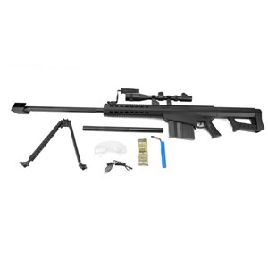 تفنگ اسباب‌ بازی شارژی تیر ژله‌ ای اسنایپر با گلنگدن متحرک و دوربین مدل HD712E_اسباب بازی تفنگ