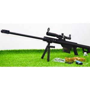 تفنگ اسباب‌ بازی شارژی تیر ژله‌ ای اسنایپر با گلنگدن متحرک و دوربین مدل HD712E_اسباب بازی تفنگ