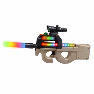تفنگ اسباب بازی شارژی تیر ژله ای با نور LED و صدای شلیک مدل FNP90 SY509C_اسباب بازی تفنگ