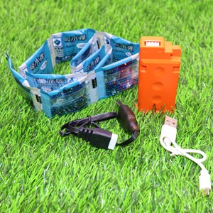 تفنگ اسباب‌ بازی شارژی تیر ژله‌ ای با نور LED و صدای شلیک مدل FNP90 SY509C_اسباب بازی تفنگ