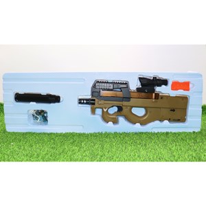 تفنگ اسباب‌ بازی شارژی تیر ژله‌ ای با نور LED و صدای شلیک مدل FNP90 SY509C_اسباب بازی تفنگ