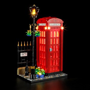 لگو کریتور تلفن قرمز لندن چراغدار 1460 قطعه مدل Red London Telephone Box 14607_اسباب بازی لگو
