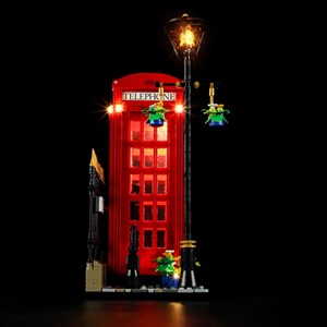 لگو کریتور تلفن قرمز لندن چراغدار 1460 قطعه مدل Red London Telephone Box 14607_اسباب بازی لگو