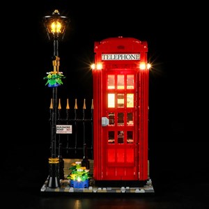 لگو کریتور تلفن قرمز لندن چراغدار 1460 قطعه مدل Red London Telephone Box 14607_اسباب بازی لگو