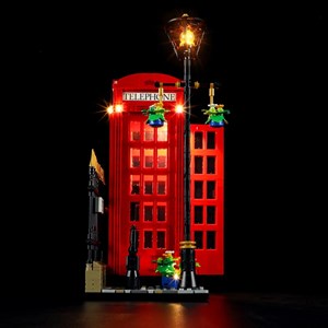 لگو کریتور تلفن قرمز لندن چراغدار 1460 قطعه مدل Red London Telephone Box 14607_اسباب بازی لگو