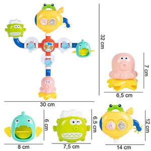 اسباب‌ بازی حمام آبشار هانگر طرح دریا مدل 8070 Huanger_اسباب بازی نوزادی