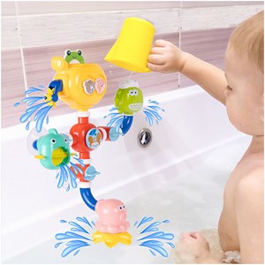 اسباب‌ بازی حمام آبشار هانگر طرح دریا مدل 8070 Huanger_اسباب بازی نوزادی