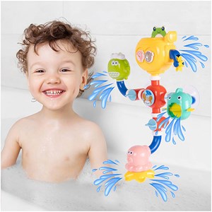 اسباب‌ بازی حمام آبشار هانگر طرح دریا مدل 8070 Huanger_اسباب بازی نوزادی