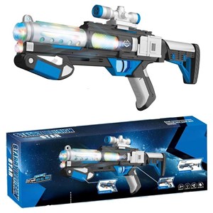 تفنگ اسباب بازی موزیکال چراغدار طرح فضایی مدل Starry Illusion Star Electric Gun 817_اسباب بازی تفنگ