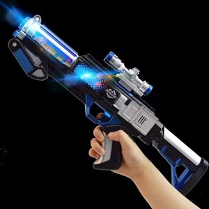 تفنگ اسباب بازی موزیکال چراغدار طرح فضایی مدل Starry Illusion Star Electric Gun 817_اسباب بازی تفنگ