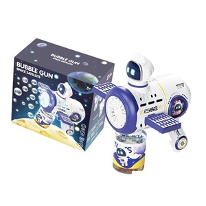 تفنگ اسباب بازی حباب ساز شارژی چراغ دار طرح سفینه فضایی مدل Bubble Gun 8109_اسباب بازی تفنگ