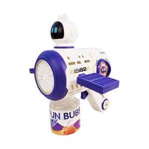تفنگ اسباب بازی حباب ساز شارژی چراغ دار طرح سفینه فضایی مدل Bubble Gun 8109_اسباب بازی تفنگ