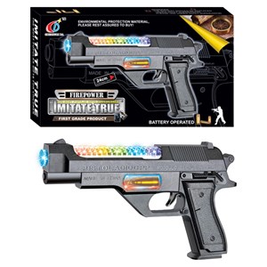 تفنگ اسباب بازی کلت موزیکال و چراغدار مدل Toy Gun 814_اسباب بازی تفنگ