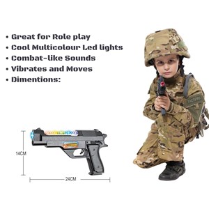 تفنگ اسباب بازی کلت موزیکال و چراغدار مدل Toy Gun 814_اسباب بازی تفنگ