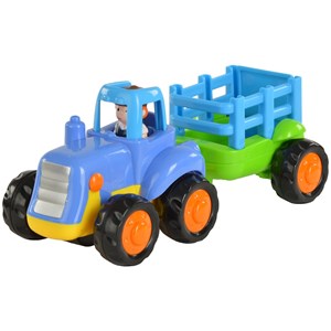 بسته دو عددی ماشین اسباب بازی تراکتور و بیل مکانیکی هولی تویز مدل Hola Toys 326_اسباب بازی ماشین