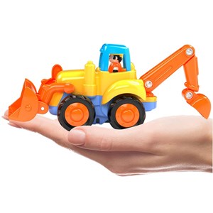 بسته دو عددی ماشین اسباب بازی تراکتور و بیل مکانیکی هولی تویز مدل Hola Toys 326_اسباب بازی ماشین