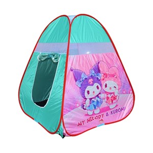 چادر بازی کودک 130 سانتی طرح کرو‌می و مای ملودی Kuromi & My Melody رنگ آبی_اسباب بازی اتاق کودک