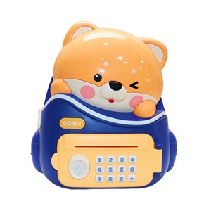 گاوصندوق اثر انگشتی رمز دار باتری خور طرح خرس مدل MINI BANK 33822_اسباب بازی مشاغل
