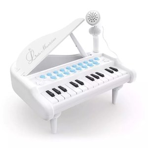 اسباب بازی پیانو آموزشی 24 کلید مدل 1505 سفید_اسباب بازی موسیقی