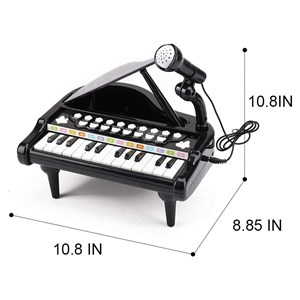 اسباب بازی پیانو آموزشی 24 کلید مدل 1505 مشکی_اسباب بازی موسیقی