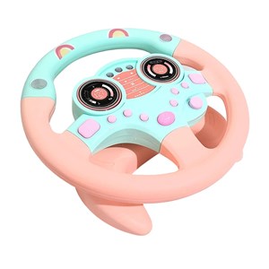 فرمان ماشین موزیکال مدل 1026 صورتی_اسباب بازی نوزادی