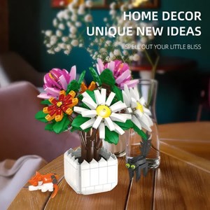 لگو گل داوودی و گلدان مدل 9036