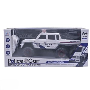 ماشین کنترلی پلیس 6 چرخ سفید مدل 500