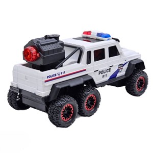 ماشین کنترلی پلیس 6 چرخ سفید مدل 500