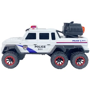 ماشین کنترلی پلیس 6 چرخ سفید مدل 500