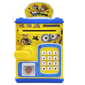 گاوصندوق اثر انگشتی رمز دار باتری خور طرح مینیون مدل 3002