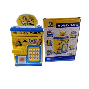 گاوصندوق اثر انگشتی رمز دار باتری خور طرح مینیون مدل 3002