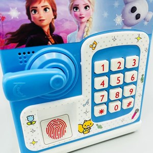 گاوصندوق اثر انگشتی رمز دار باتری خور طرح فروزن مدل 3002