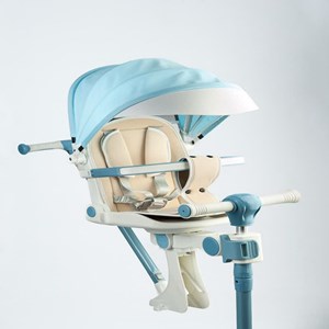 اسکوتر تعادلی کالسکه ای سه چرخ چراغدار و موزیکال مدل ms-113 رنگ آبی