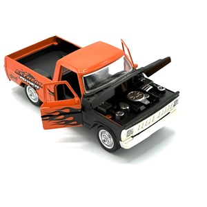 اسباب بازی ماشین فلزی وانت رنگ نارنجی