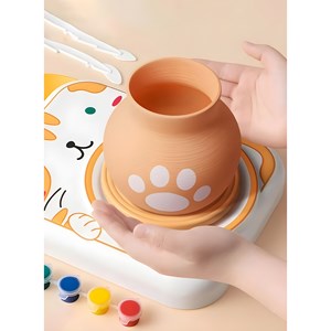 چرخ سفالگری برقی طرح گربه مدل 8813