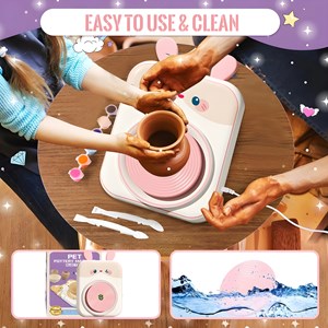 چرخ سفالگری برقی طرح خرگوش مدل 8816