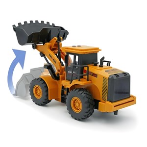 ماشین اسباب بازی تراکتور با بیل و تریلر باری