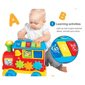 واکر قطار 3 کاره قرمز وین فان Winfun مدل 00803