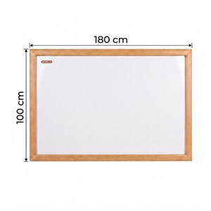 تخته وایت برد شیشه ای معمولی 100*180 سانتی با فریم MDF